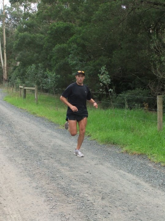 John Mackenzie on a trail run