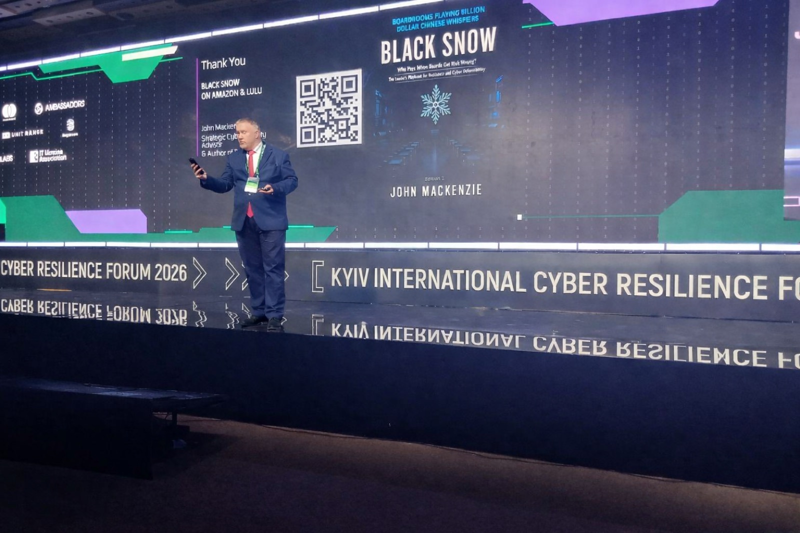 Kyiv 2026 — Black Snow book closing slide